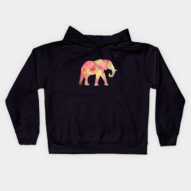 Abstract Elephant Kids Hoodie by uniqued